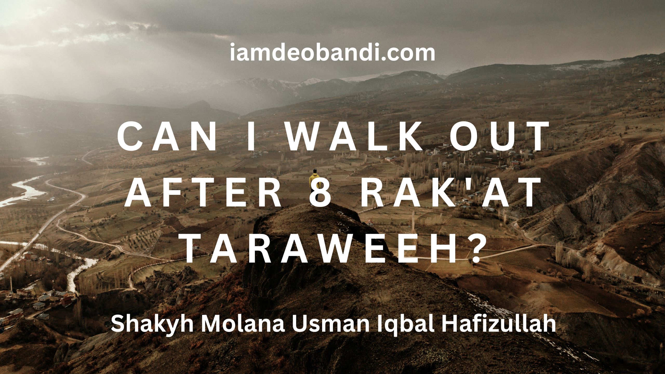 Can I Walk Out After 8 Rak'at Taraweeh? Shaykh Usman Iqbal
